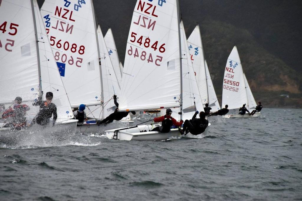 Race 8 Start - NZ 420 Nationals 2017 © Irina Winsley